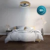 Imagen 7 Ventilador de techo compacto con luz LED de 45 W y motor DC de 15 W. Diseño natural, 5 aspas, control remoto, temporizador y sistema de inversión de giro.