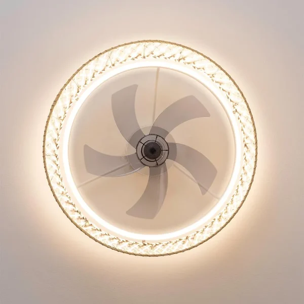Imagen 5 Ventilador de techo EnergySilence LampAero 610 Natural Design con motor DC 15W y luz LED 45W. Silencioso, 3 velocidades, mando a distancia y función inversa.