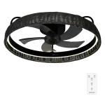 Ventilador de techo EnergySilence LampAero 600 Black Design con luz LED y motor DC