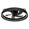 Imagen 2 Ventilador de techo EnergySilence LampAero 600 Black Design con luz LED 45W. Motor DC de 15W, 5 aspas, mando a distancia y función verano/invierno.