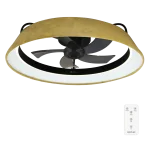 Ventilador de techo EnergySilence LampAero 600 Green Design vista frontal con luz encendida