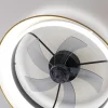Imagen 7 Ventilador de techo con luz LED de 45 W y motor DC silencioso. Diseño verde de 45 cm, mando a distancia, 3 tonos de luz y función verano/invierno.