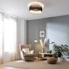 Imagen 4 Ventilador de techo LampAero 650 con motor DC 15 W y luz LED 45 W. Diseño compacto de 17 pulgadas, silencioso, con mando a distancia y función verano/invierno.