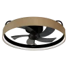 Imagen 3 Ventilador de techo con luz LED de 45W y motor DC silencioso de 15W. Diseño beige de 17 pulgadas, mando a distancia, 3 tonos de luz y función verano/invierno.