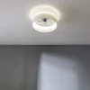 Imagen 3 Ventilador de techo con luz LED de 45W y motor DC silencioso de 15W. Diseño compacto de 17 pulgadas con 5 aspas, mando a distancia y función verano-invierno.