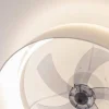Imagen 7 Ventilador de techo con luz LED de 45W y motor DC silencioso de 15W. Diseño compacto de 17 pulgadas con 5 aspas, mando a distancia y función verano-invierno.
