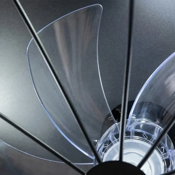 Imagen 7 Ventilador de techo con luz EnergySilence LampAero 600 Iron Design. Motor DC 20 W, 5 aspas, mando a distancia, función verano/invierno y 3 tonos de luz LED.