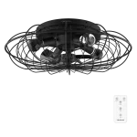 Ventilador de techo Cecotec EnergySilence LampAero 650 Iron Design vista frontal con luz