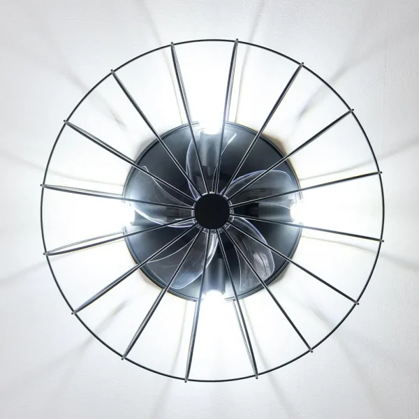 Imagen 5 Ventilador de techo con luz LED y motor DC eficiente de 20 W. Diseño Iron Design, aspas ocultas, mando a distancia y función inversa verano-invierno.