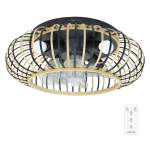 Ventilador de techo EnergySilence LampAero 600 Natural Wood con luz LED y motor DC vista frontal