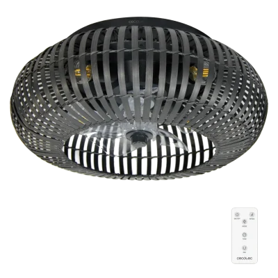 Ventilador de techo EnergySilence LampAero 600 Natural DarkWood con luz LED y acabado madera oscura