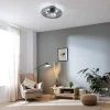 Imagen 4 Ventilador de techo EnergySilence LampAero 600 Natural DarkWood con motor DC, luz LED regulable y mando a distancia. Diseño compacto y silencioso para el hogar.