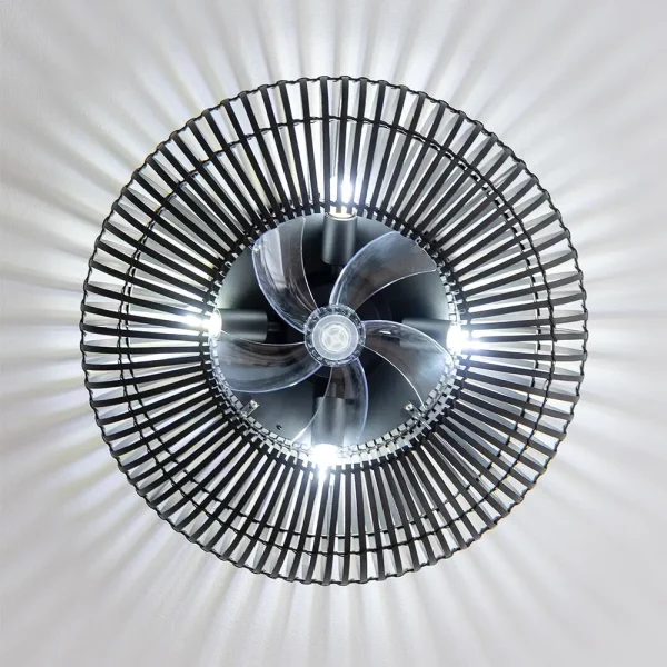 Imagen 5 Ventilador de techo EnergySilence LampAero 600 Natural DarkWood con motor DC, luz LED regulable y mando a distancia. Diseño compacto y silencioso para el hogar.