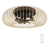 Ventilador de techo EnergySilence LampAero 600 Natural WhiteWood con luz LED y motor DC vista frontal