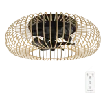 Ventilador de techo EnergySilence LampAero 600 Natural WhiteWood con luz LED y motor DC vista frontal