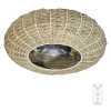 Ventilador de techo EnergySilence LampAero 650 Natural Wicker con luz LED y acabado en ratán vista frontal