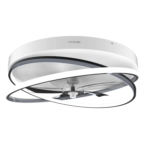 Imagen 2 Ventilador de techo con motor DC de 15 W, luz LED de 40 W y aspas retráctiles. Incluye mando a distancia, temporizador y función inversa verano e invierno.