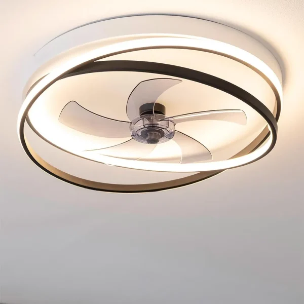 Imagen 6 Ventilador de techo con motor DC de 15 W, luz LED de 40 W y aspas retráctiles. Incluye mando a distancia, temporizador y función inversa verano e invierno.