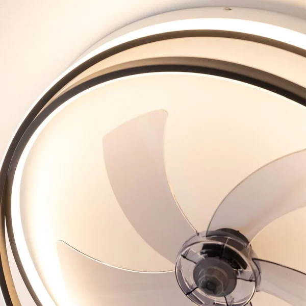 Imagen 7 Ventilador de techo con motor DC de 15 W, luz LED de 40 W y aspas retráctiles. Incluye mando a distancia, temporizador y función inversa verano e invierno.