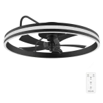 Ventilador de techo EnergySilence LampAero 650 FlowLight con luz LED y motor DC vista frontal