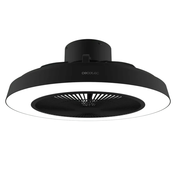 Imagen 2 Ventilador de techo con luz LED de 40W y motor DC silencioso. Diseño InsideBlack con aspas ocultas, 3 velocidades, mando a distancia y función verano/invierno.