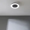 Imagen 3 Ventilador de techo con luz LED de 40W y motor DC silencioso. Diseño InsideBlack con aspas ocultas, 3 velocidades, mando a distancia y función verano/invierno.