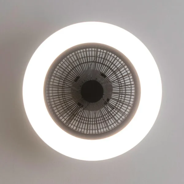 Imagen 5 Ventilador de techo con luz LED de 40W y motor DC silencioso. Diseño InsideBlack con aspas ocultas, 3 velocidades, mando a distancia y función verano/invierno.
