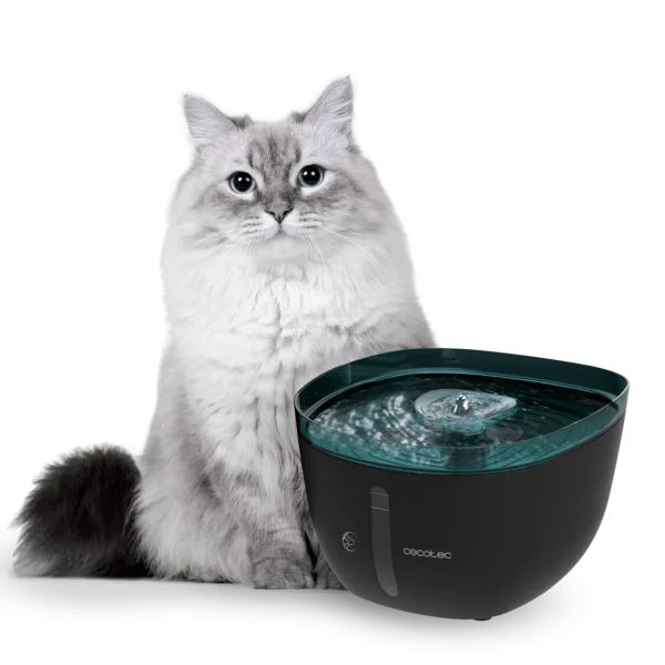 Fuente automática de agua para mascotas Cecotec Pumba 2200 Refresh de 2 litros con filtro y luz LED interior
