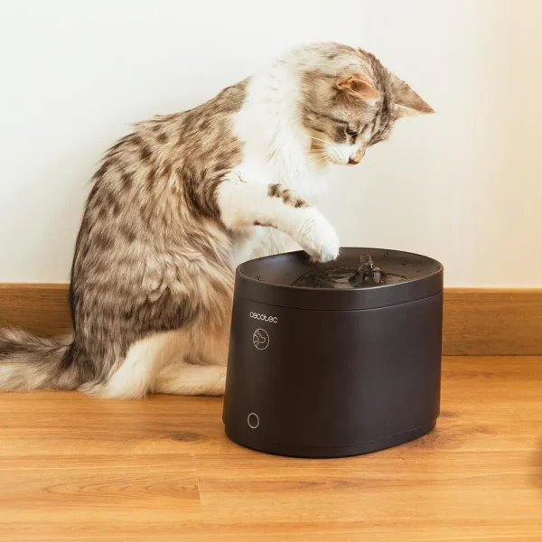 Imagen 6 Fuente automática para mascotas Cecotec Pumba 2500 Refresh Smart de 2,5L con control WiFi, sistema de filtrado y alertas inteligentes de mantenimiento.