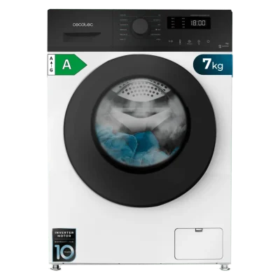 Lavadora Cecotec Bolero DressCode 7150 Inverter A de 7 kg y 1400 rpm en color blanco