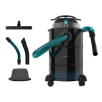 Aspirador de cenizas Cecotec Conga Ash 6000 EasyGo Home XL de 30 litros con base de ruedas y manguera metálica