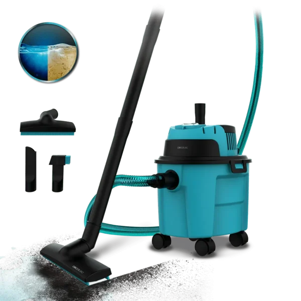Aspirador de sólidos y líquidos Conga Rockstar Wet & Dry Compact Garden de 1000 W con depósito de 10 litros