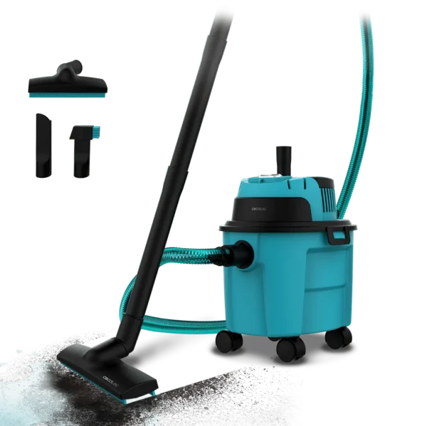 Imagen 2 Aspirador de sólidos y líquidos Conga Rockstar Wet & Dry Compact Garden de 1000 W y 10 L. Diseño compacto con función de soplado para una limpieza versátil.