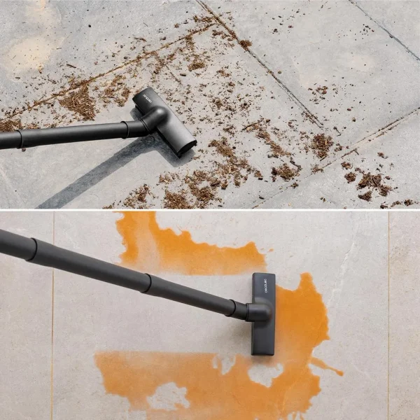 Imagen 5 Aspirador de sólidos y líquidos Conga Rockstar Wet & Dry Compact Garden de 1000 W y 10 L. Diseño compacto con función de soplado para una limpieza versátil.