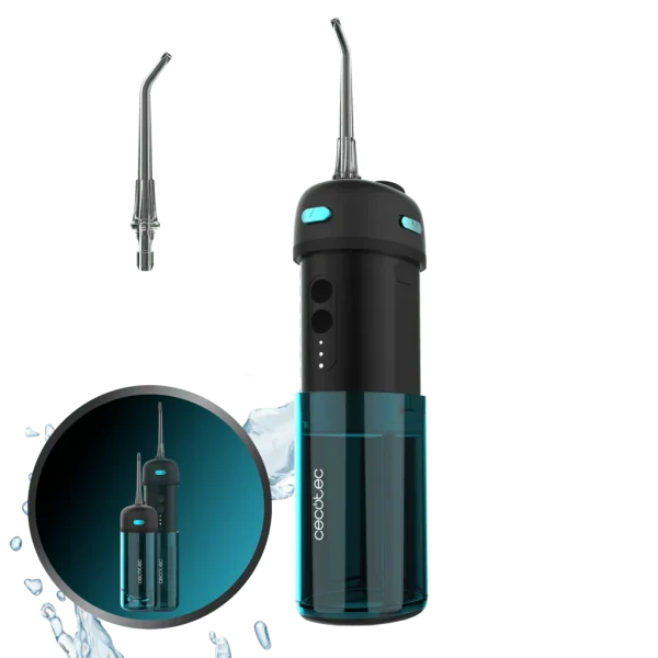 Irrigador dental portátil Cecotec ToothCare Jet Splash con diseño compacto y boquilla de precisión