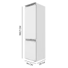 Imagen 2 Frigorífico integrable Cecotec de 267L con tecnología NoFrost e Inverter. Sistema Full LED Wall y cajón Fresh Zone Plus para máxima conservación. Clase E.