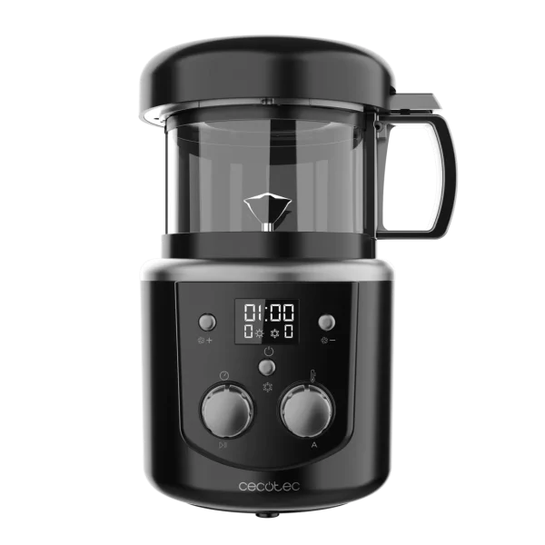 Imagen 2 Tostador de café Roaster Booster de Cecotec con 1400 W, capacidad de hasta 150 g y modos de tueste automático y manual para un aroma personalizado y fresco.