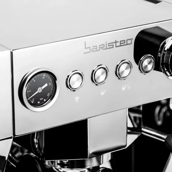 Imagen 8 Cafetera espresso barista Baristeo Brava con 20 bares, doble Thermoblock y molinillo integrado para un café profesional recién molido con aroma y crema óptima.