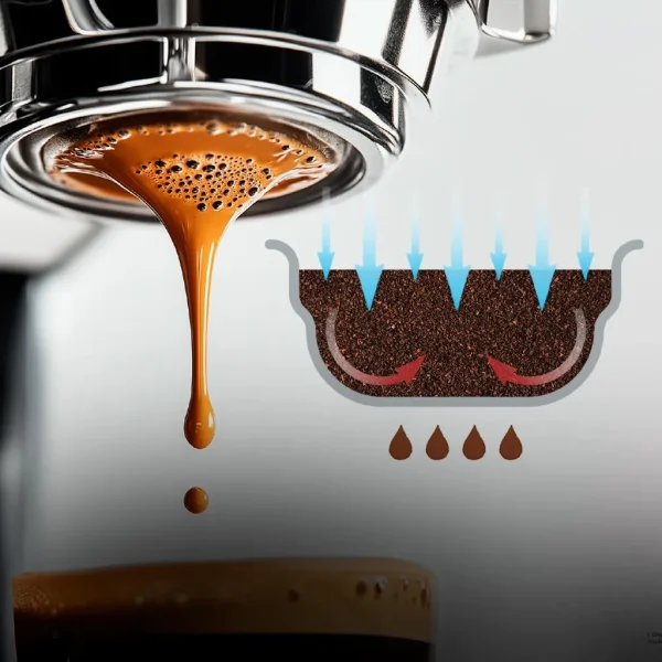 Imagen 7 Cafetera espresso barista Baristeo Gastro de 2900 W con doble Thermoblock, 20 bares de presión, molinillo integrado y manómetro PressurePro para café gourmet.
