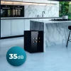 Imagen 6 Vinoteca Bolero GrandSommelier 1550 CoolCrystal con capacidad para 15 botellas, tecnología Hyper-cooling, panel táctil y temperatura regulable de 8 a 18 ºC.