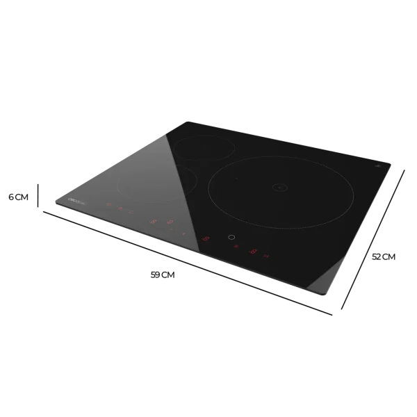 Imagen 3 Optimiza tu cocina con la placa Cecotec Bolero Squad I 3600. 3 zonas, 7400W de potencia, control táctil invisible y función KeepWarm para resultados profesionales.