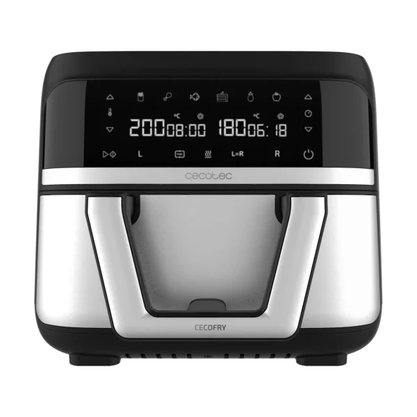 Freidora de aire Cecotec Cecofry Dual 9000 de 9 litros con panel digital y cubeta divisible