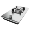 Imagen 5 Placa de gas de acero inoxidable con 2 quemadores, sistema de seguridad FlameOut y encendido integrado. Potencia y eficiencia en un diseño compacto y duradero.