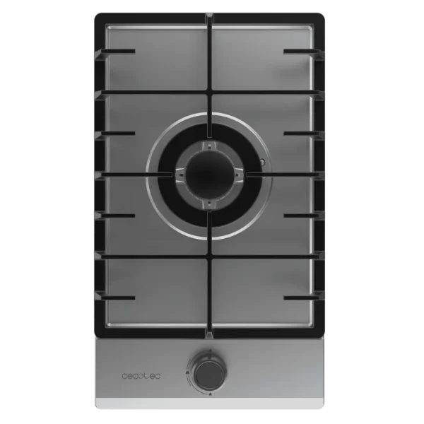 Imagen 3 Placa de gas Bolero Squad G 1200F Inox de Cecotec con 1 quemador de alta eficiencia, sistema de seguridad FlameOut y acabado en acero inoxidable duradero.