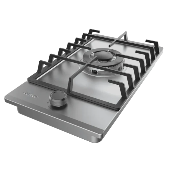 Imagen 5 Placa de gas Bolero Squad G 1200F Inox de Cecotec con 1 quemador de alta eficiencia, sistema de seguridad FlameOut y acabado en acero inoxidable duradero.
