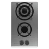 Imagen 3 Placa de gas Bolero Squad G 2200S Inox con 2 quemadores, mandos laterales e ignición integrada. Diseño en acero inoxidable de alta resistencia y seguridad total.