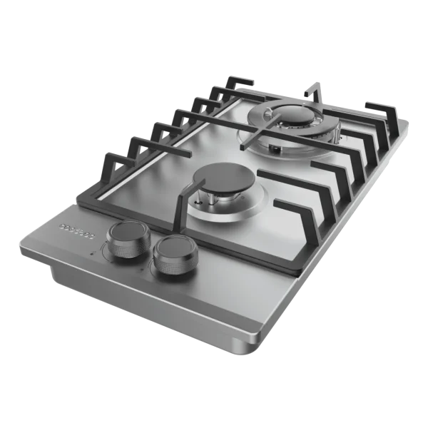 Imagen 5 Placa de gas Bolero Squad G 2200F Inox de 2 fuegos con sistema FFD, mandos integrados y acabado en acero inoxidable. Eficiencia y máxima seguridad en tu cocina.