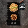 Imagen 7 Placa de gas de cristal templado negro con 2 quemadores, parrillas de hierro fundido y sistema de seguridad termopar. Eficiencia y diseño para tu cocina.