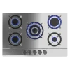 Imagen 2 Placa de gas Bolero Squad G 5200S Inox con 5 quemadores, superficie de acero inoxidable, parrillas de hierro fundido y sistema de seguridad FlameFail.