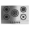 Imagen 3 Placa de gas Bolero Squad G 5200S Inox con 5 quemadores, superficie de acero inoxidable, parrillas de hierro fundido y sistema de seguridad FlameFail.